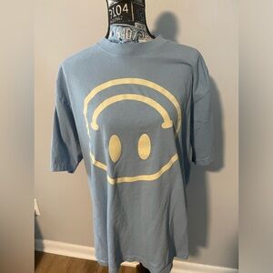 Oversized Smiley Graphic Tee